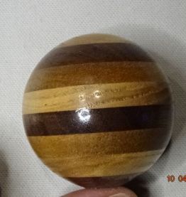 Boule vintage de levier de vitesse bois multicolore 3