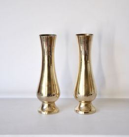 2 vases en laiton