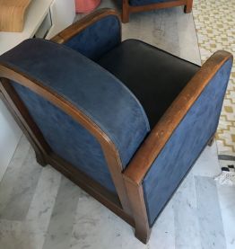 2 fauteuils club années 30