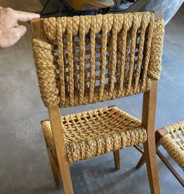 4 Chaises cordes vintage