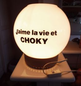 lampe de bar pub choky globe opaline