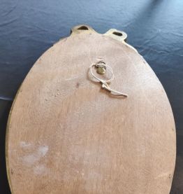 miroir ovale Louis XVI bois doré