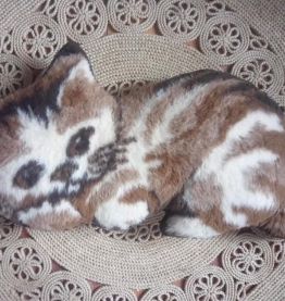 Coussin vintage (chat) - Edel Velour