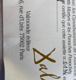 Vend 3 assiettes de collection Salvador Dali signe 