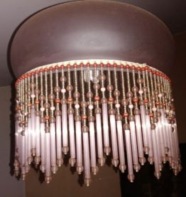 Lustre et lampe de chevet vintage