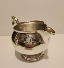 Pot à lait métal argenté MR Silver Plated Style Rocaille