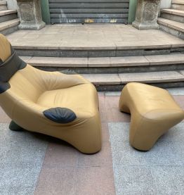 Fauteuil et Ottoman - Marc Sadler 