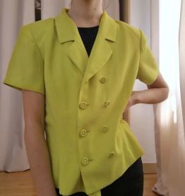 Veste de tailleur couleur anis - Vintage