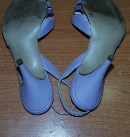 Vintage années 60 sandales violettes marque Jehanne