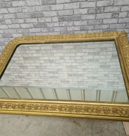 grand miroir louis philippe dore 103x74 d autre  photos disp