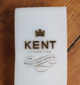 Etui pour cigarettes Kent, en plastique blanc 
