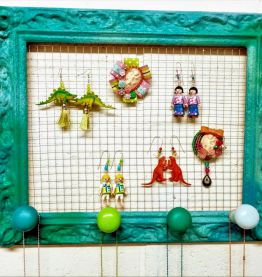 Cadre vintage, rangement à bijoux baroque