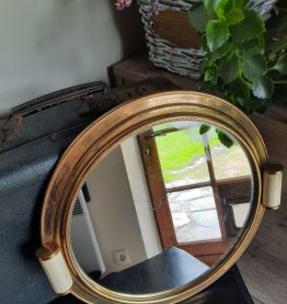 Plateau miroir ancien 