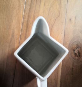 Pichet carré fleuri vintage