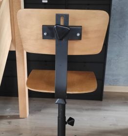 Chaise d'atelier industrielle