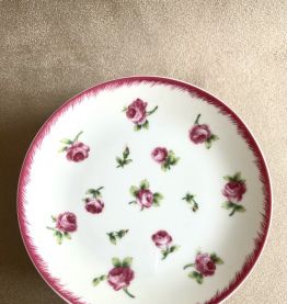 6 assiettes à gâteau Bernardaud modèle « aux roses »