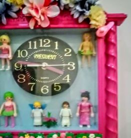 Horloge Playmobil, grande, féerique