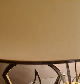 paire de lampes 1980  chrome dorée style deluxe ,  roche,,,,