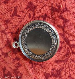Médaille de mariage en argent 19ème siècle dos vierge