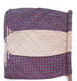 Ancien EVENTAIL Africain vintage, années 80