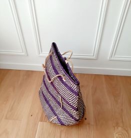 panier violet du Ghana avec hanse