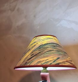 petite lampe vintage 1950  a 60   ceramique  non signé 26x20