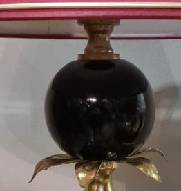 lampe deluxe 1970 , daus le gout barbier , abat jour liseret