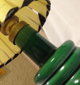 Lampe céramique émaillée années 50