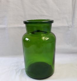 Flacon d'apothicaire bocal en verre vert