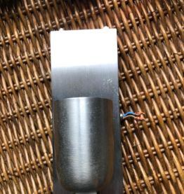 Appliques murale en acier finition Chrome satiné