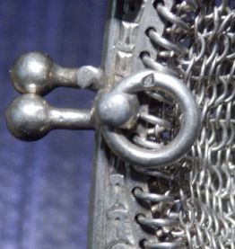 Bourse-aumônière en argent massif XIXème 