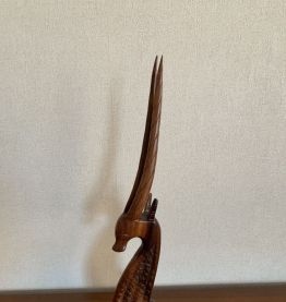 Tête d'antilope africaine sculptée