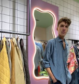 YVES SAINT LAURENT - CHEMISE A POIS