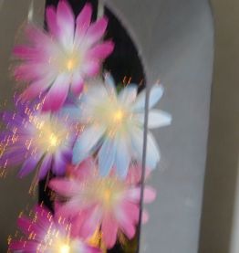 Deux décorations lumineuses Changement instantané de couleur