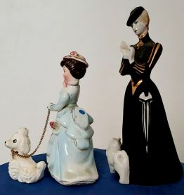 La dame et le petit chien. Porcelaine fine RUSSE