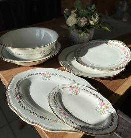 Lot de 6 plats vintage