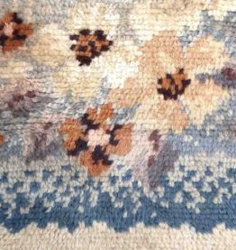 Tapis ancien Français Art Deco fait main, 1P60