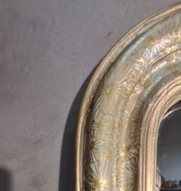 petit miroir louis philippe  1900   bois d origine 60x45   v