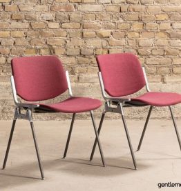 Lot de 5 chaises Castelli, design par Giancarlo Piretti