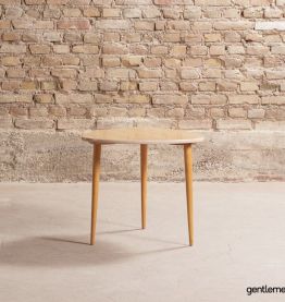Table basse scandinave tripode, vintage des années 60