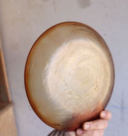 Set de 6 assiettes en verre ambrés