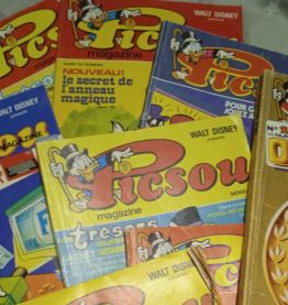 lot de 13 picsou magazine 1970/80