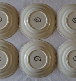 lot 6  assiettes à dessert Gien"un mariage à  la campagne"
