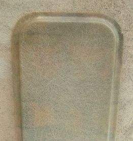 plateau de service fibre de verre,vintage