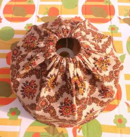 Abat jour en tissu vintage (fait main)