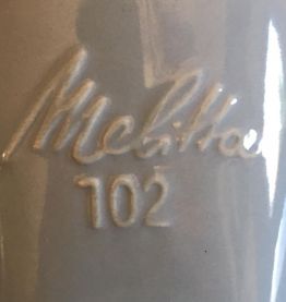 Porte-filtre à café en porcelaine couleur bleu pâle