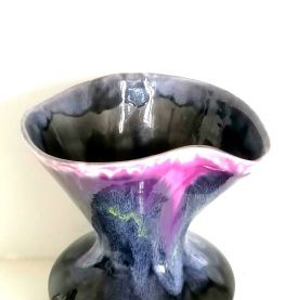 Grand vase en céramique émaillée style Vallauris 