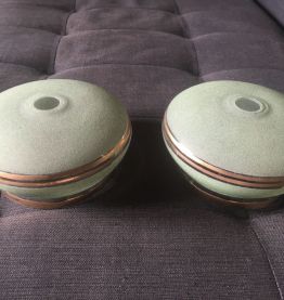 Suspension globe art déco 