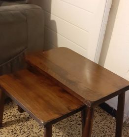 Deux tables basses vintage