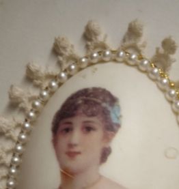 Peinture coquille d'oeuf rare/Eggshell painting